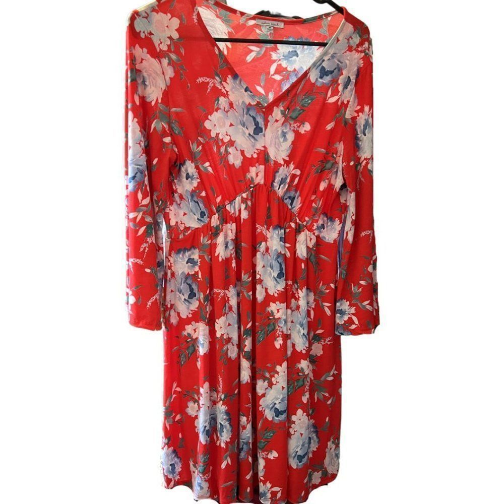 Gorgeous Red Floral Dress